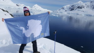 Allison in Antarctica