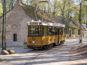 yellow trolley in arnhern