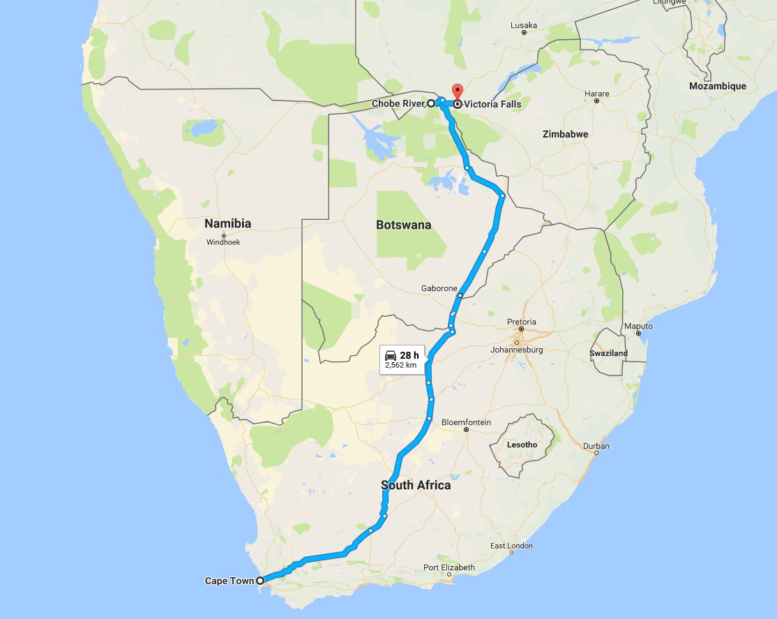 Zambezi River Map   Map 3 